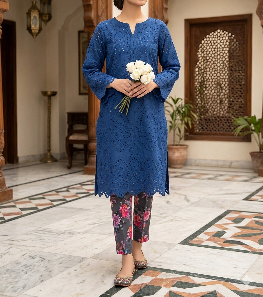 Chikankari Lawn 2pc Dress