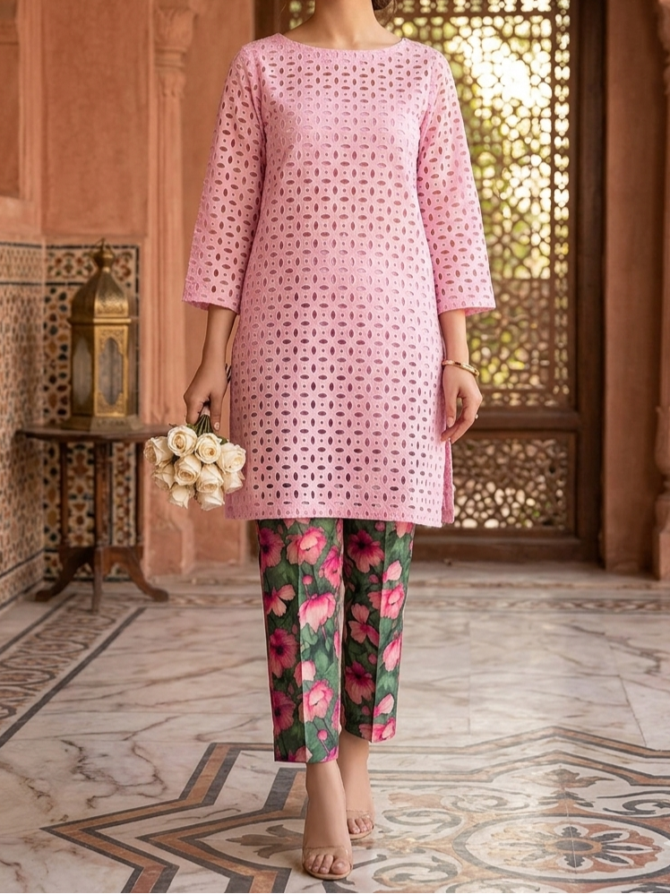 Chikankari Lawn 2pc Dress