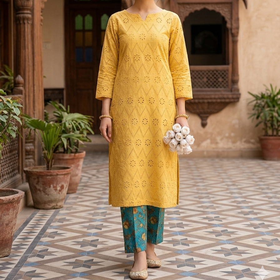 Chikankari Lawn 2pc Dress