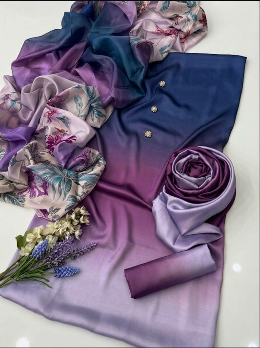 Digital Printed Silk 3pc