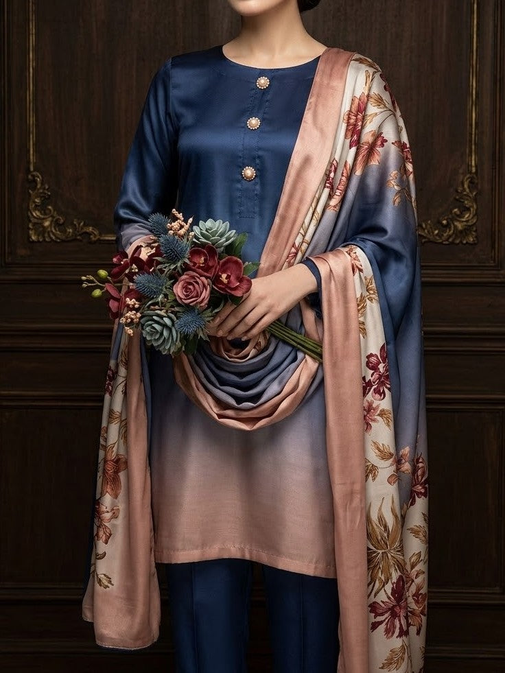 Digital Printed Silk 3pc