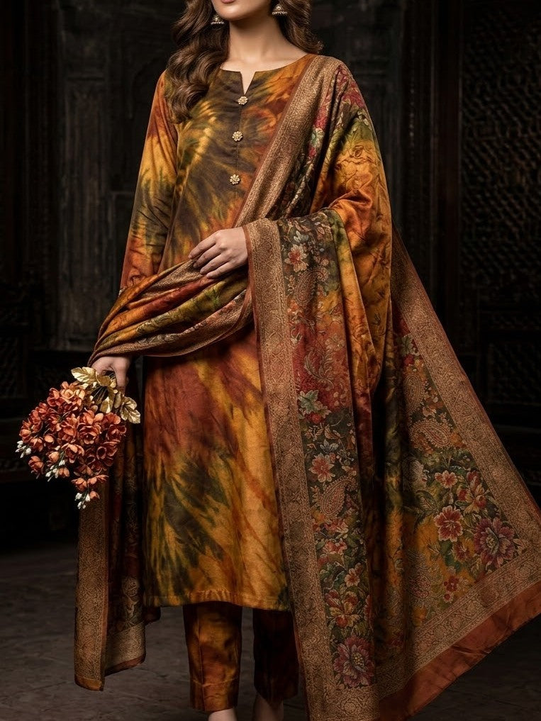 Digital Printed Silk 3pc