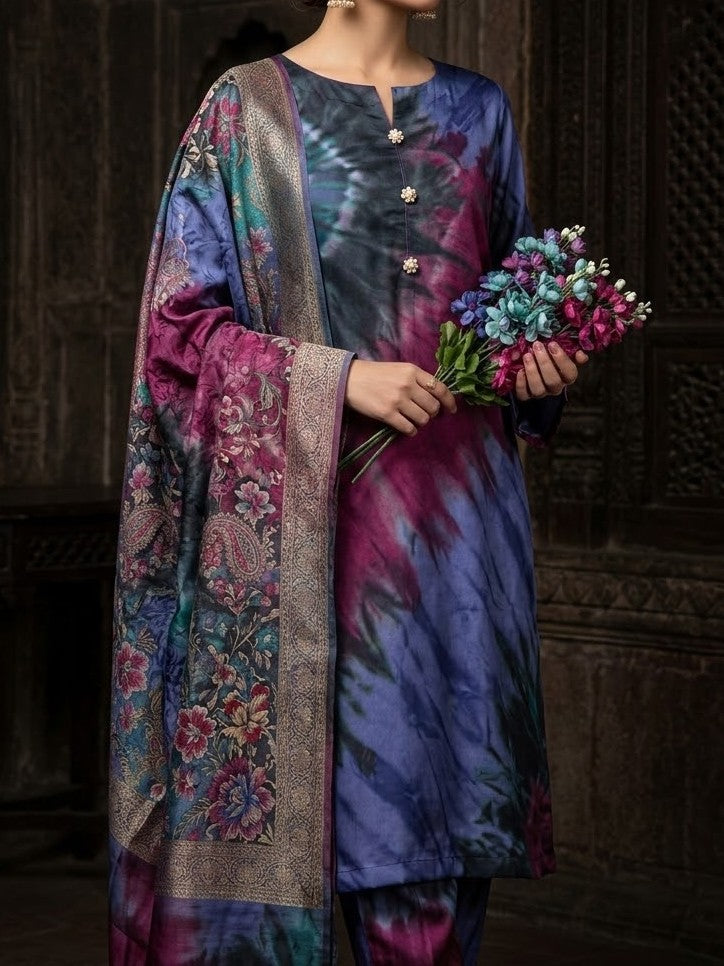 Digital Printed Silk 3pc