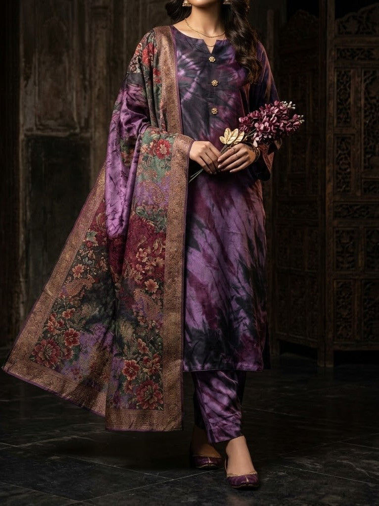 Digital Printed Silk 3pc