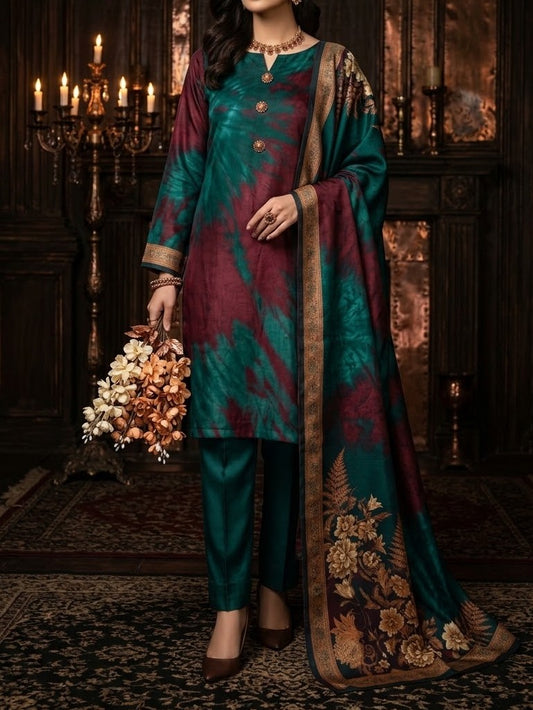 Digital Printed Silk 3pc