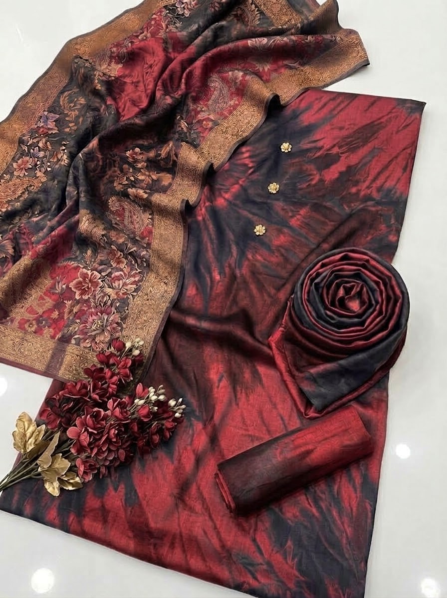 Digital Printed Silk 3pc