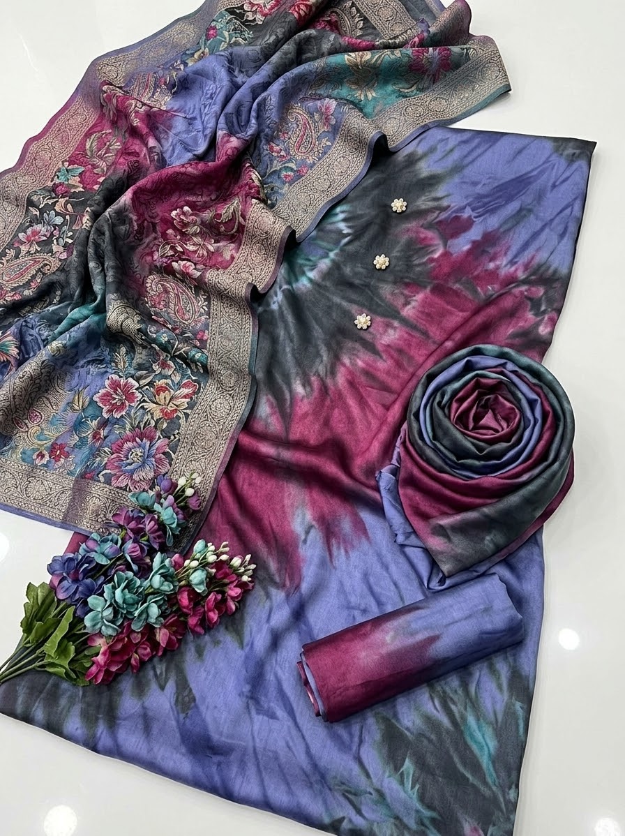 Digital Printed Silk 3pc