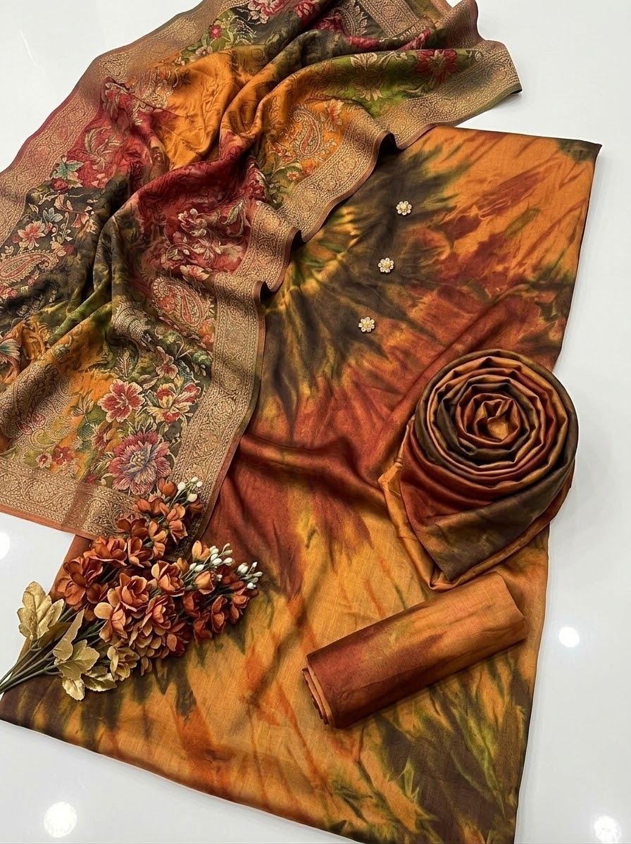 Digital Printed Silk 3pc