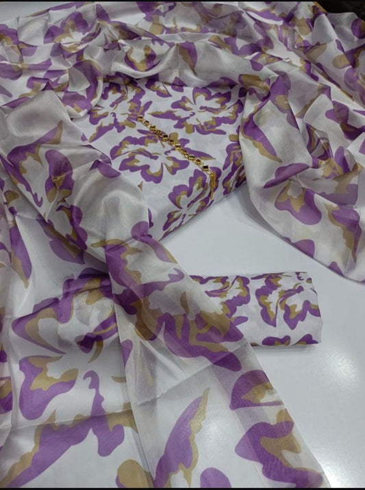 Digital Printed Swiss Lawn 3pc