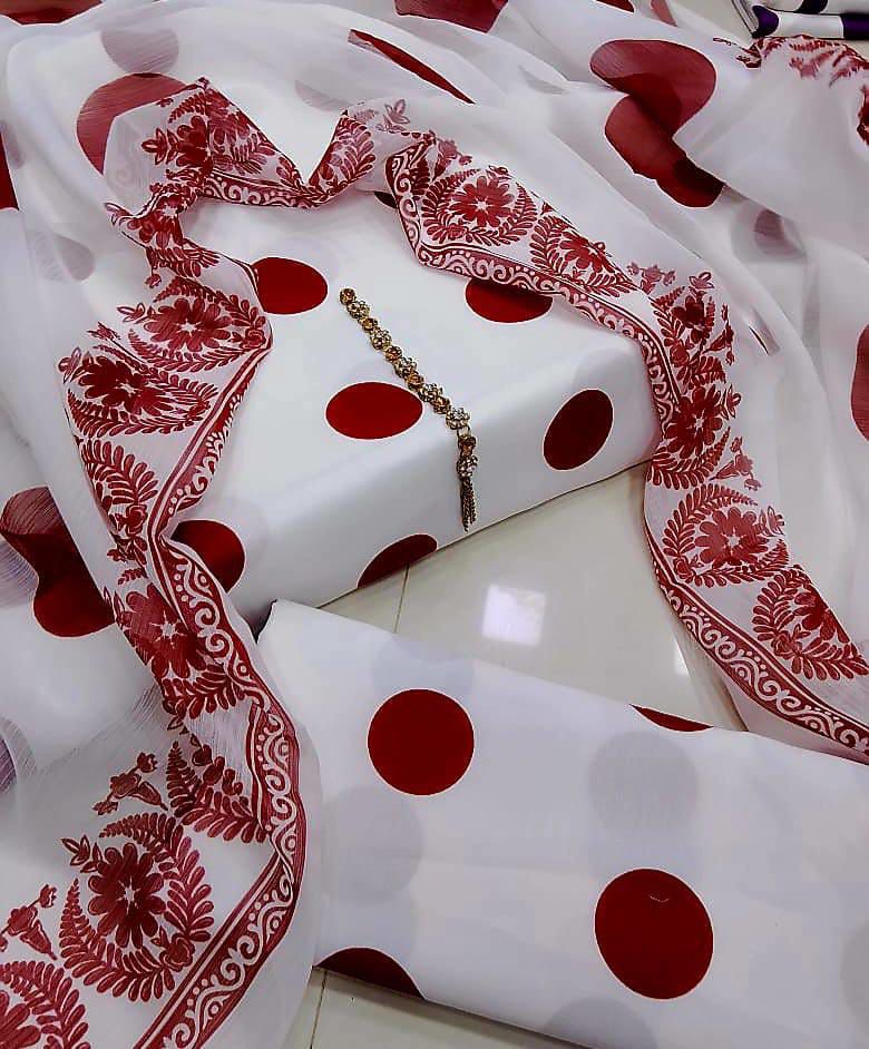 Digital Printed Swiss Lawn 3pc