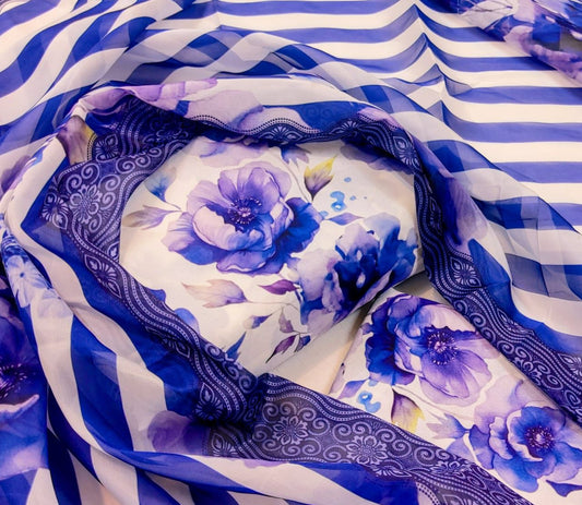 Digital Printed Swiss Lawn 3pc