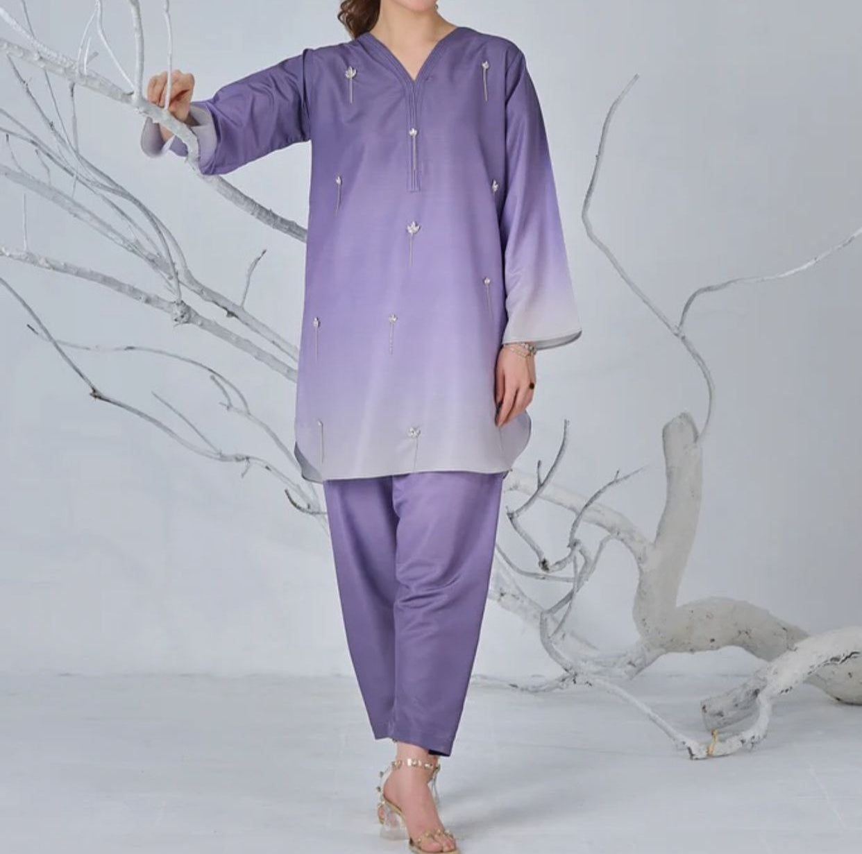 Digital Printed Silk 3pc