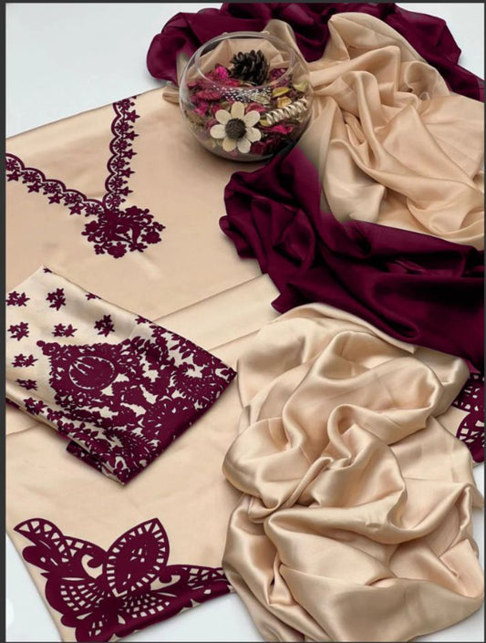 Digital Printed Silk 3pc