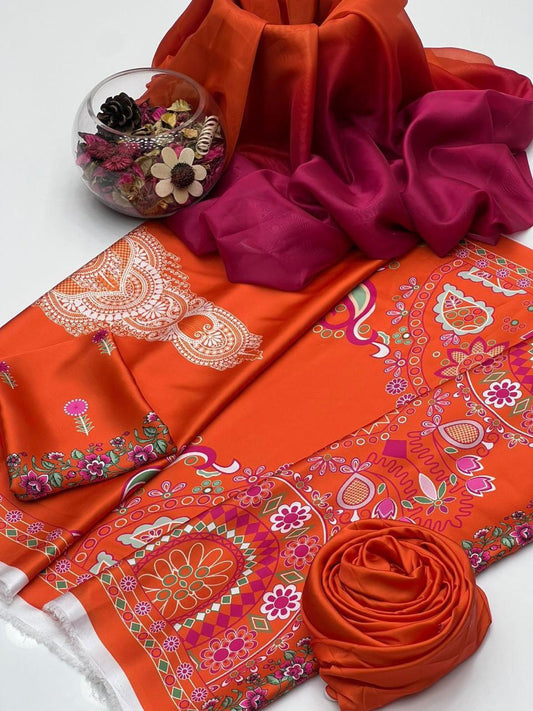 Digital Printed Silk 3pc