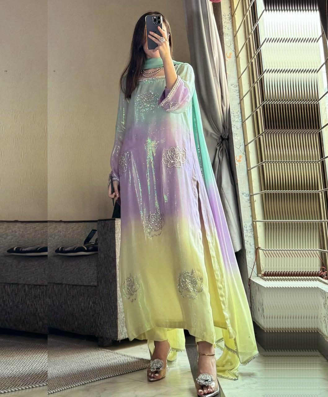 Digital Printed Silk 3pc