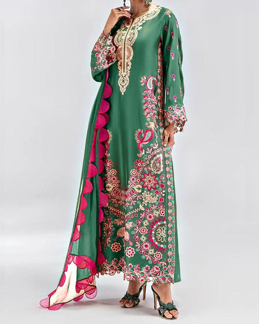 Digital Printed Silk 3pc