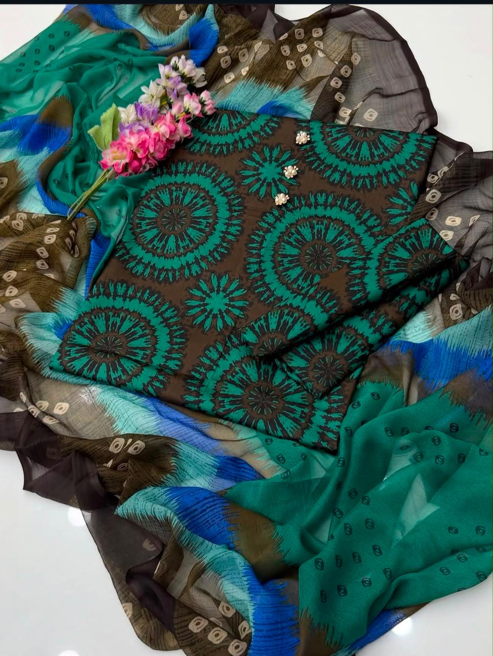 Digital Printed Swiss Lawn 3pc