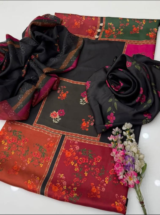 Digital Printed Swiss Lawn 3pc