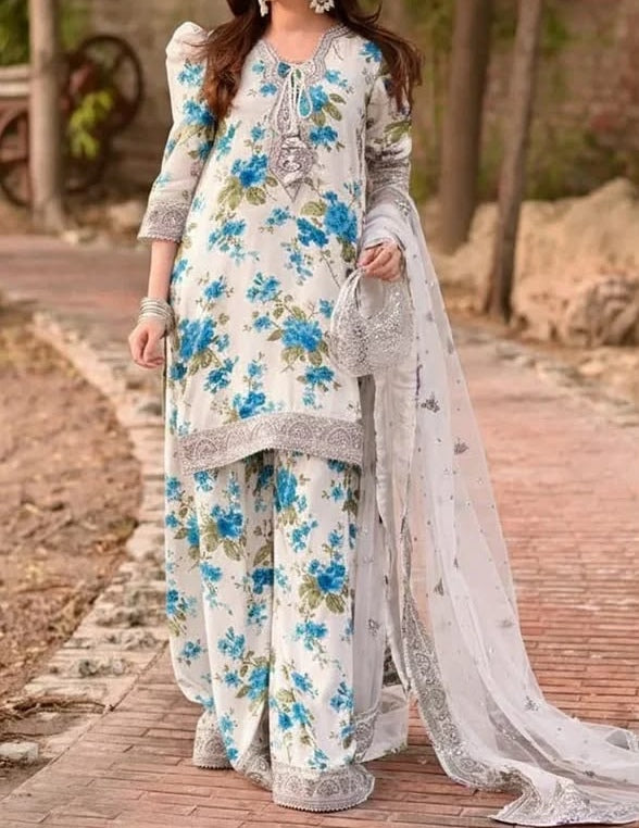 Embroidered Lawn 3pc