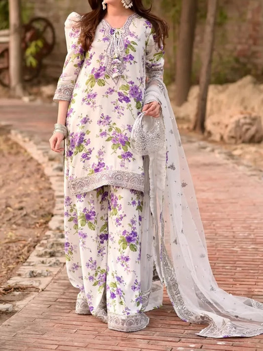 Embroidered Lawn 3pc