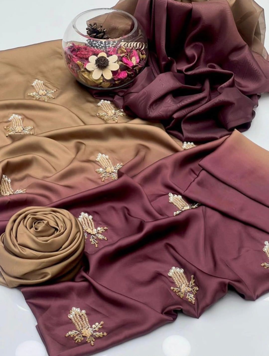 Handwork Digital Printed Silk 3pc