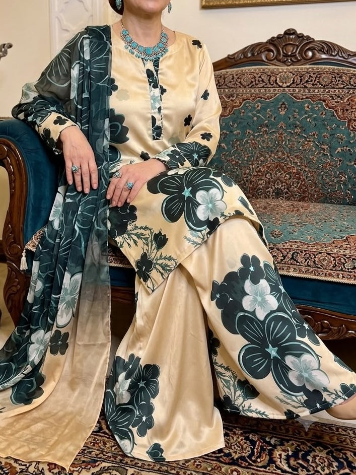 Digital Printed Silk 3pc