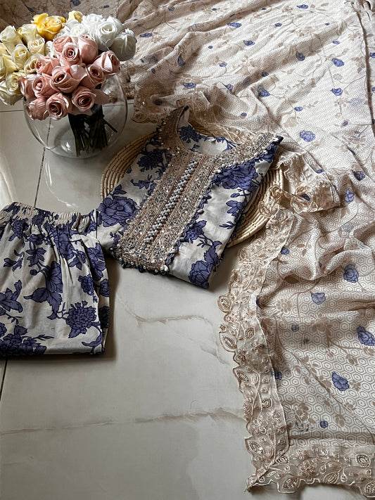 Ready-To-Wear Lawn 3pc Embroidered
