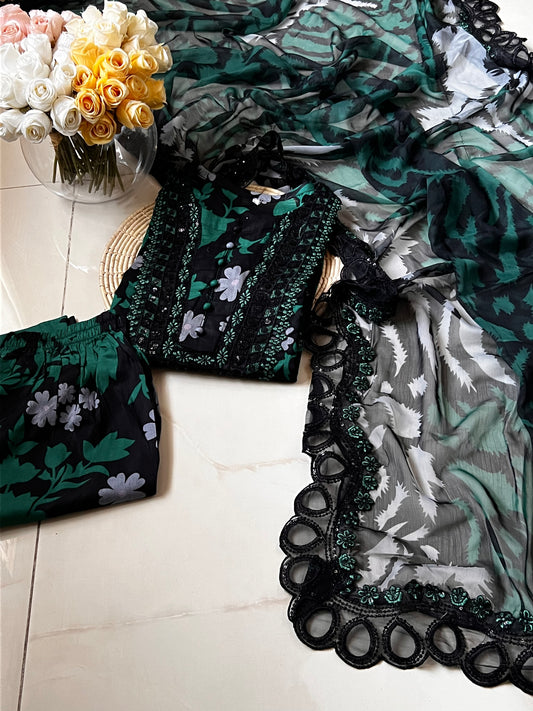 Ready-To-Wear Lawn 3pc Embroidered