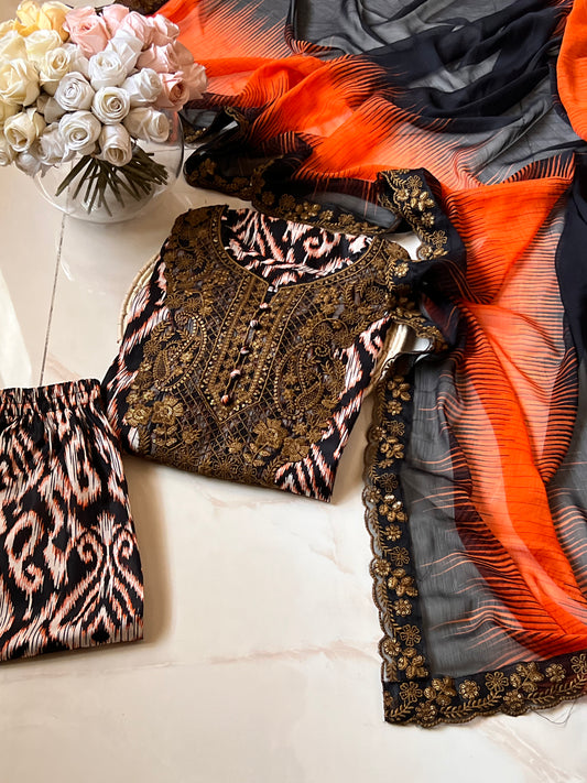 Ready-To-Wear Lawn 3pc Embroidered