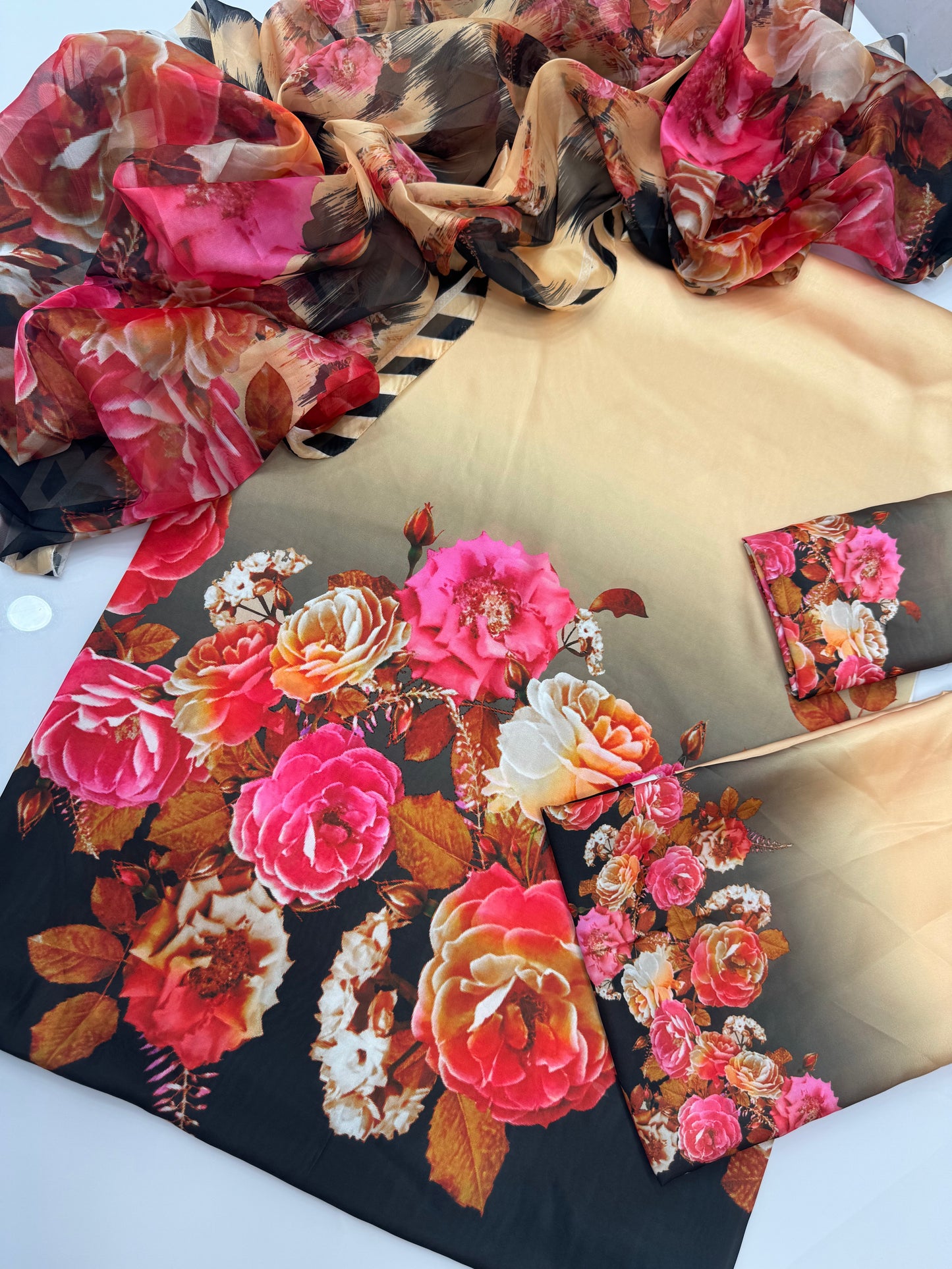 Digital Printed Silk 3pc