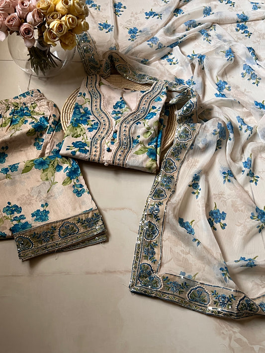 Ready-To-Wear Lawn 3pc Embroidered