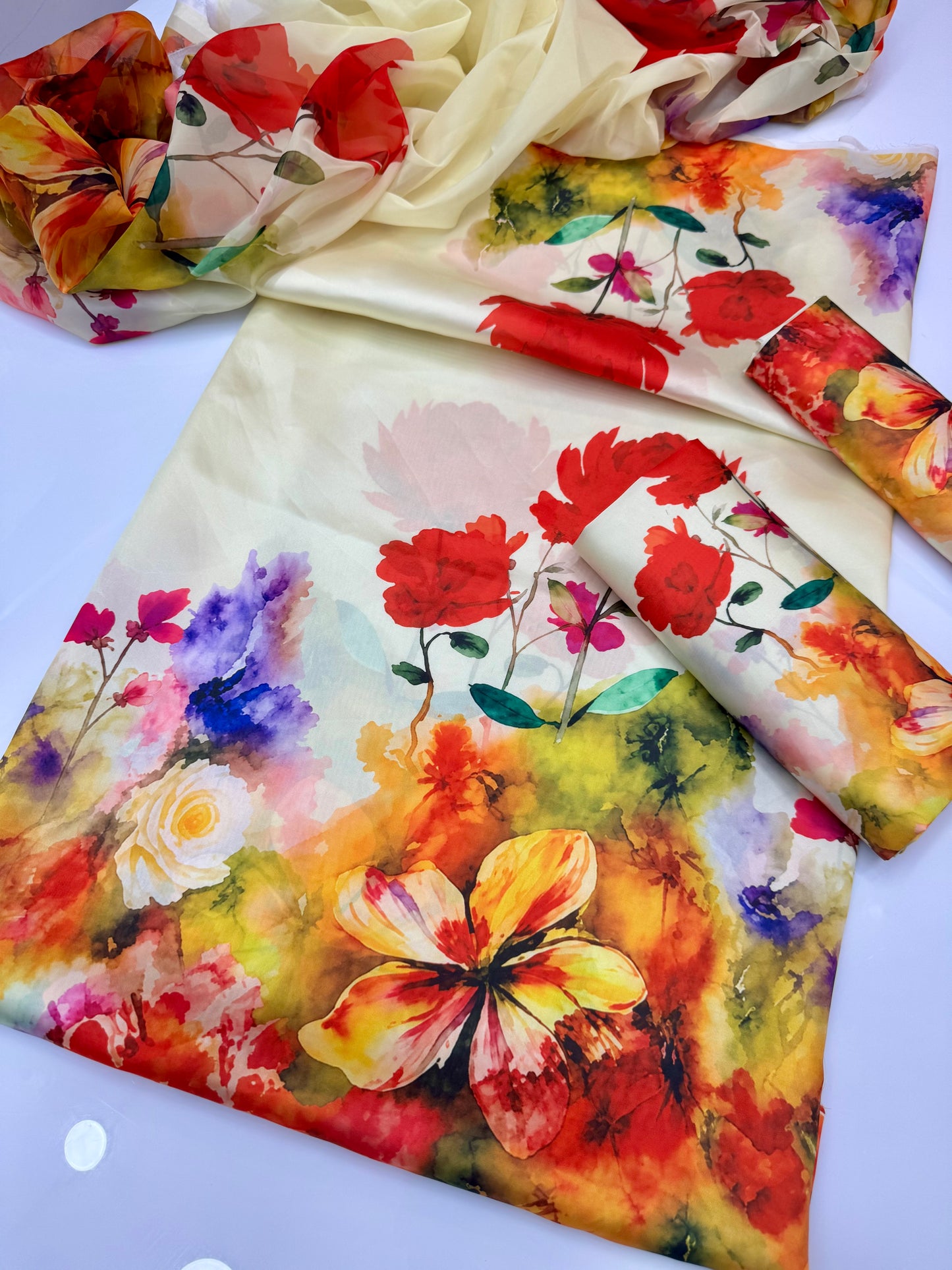 Digital Printed Silk 3pc