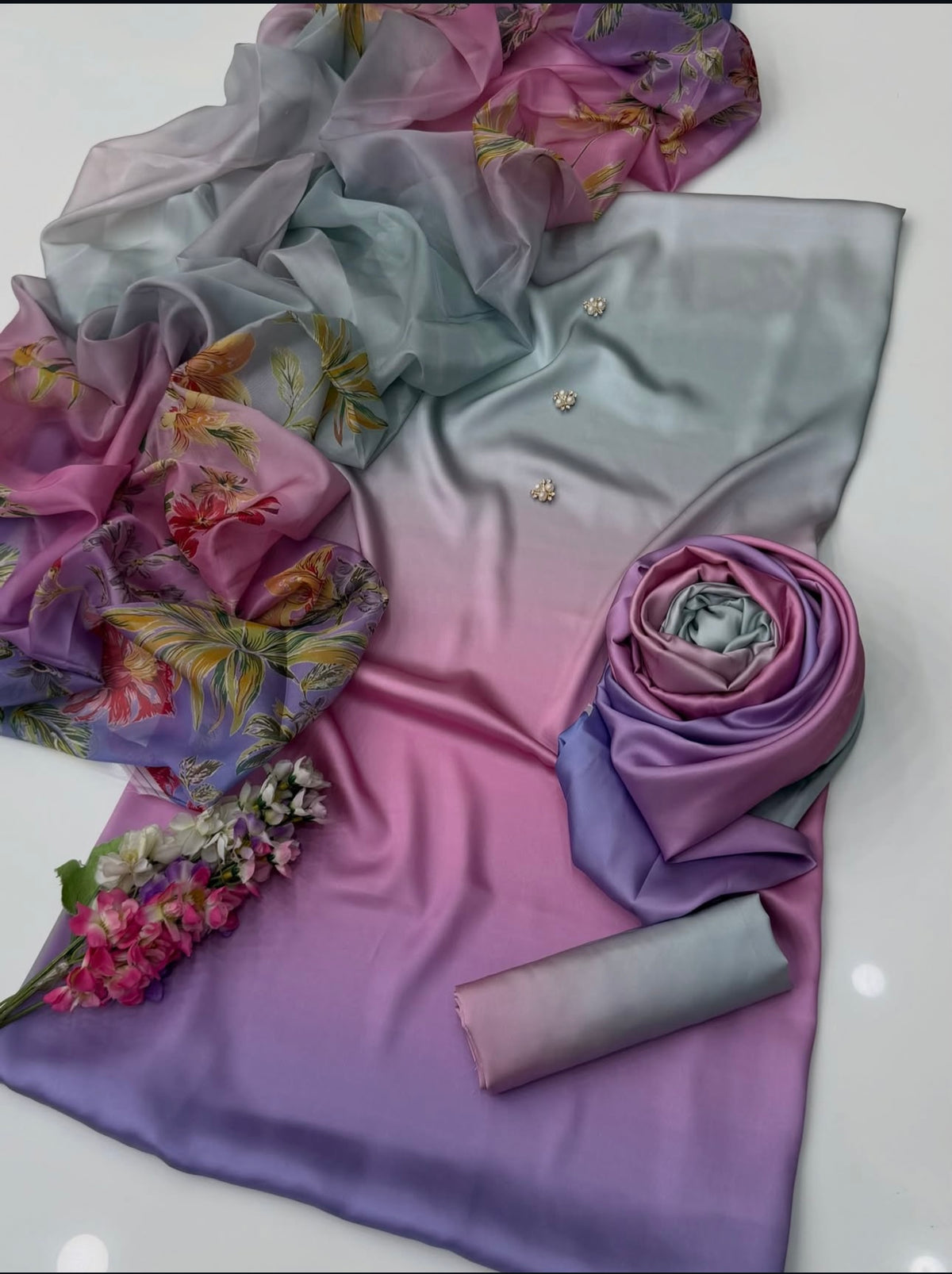 Digital Printed Silk 3pc