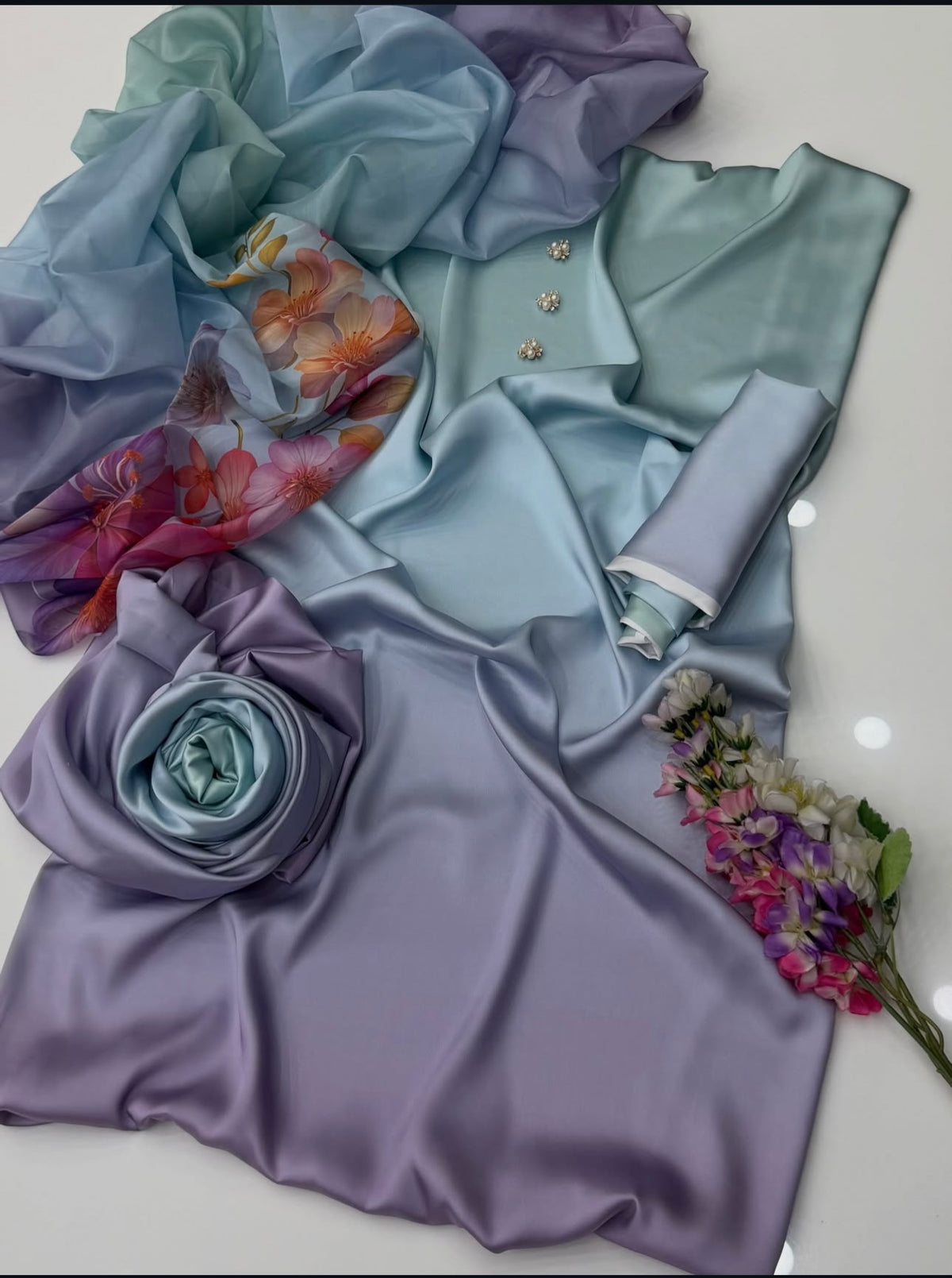 Digital Printed Silk 3pc