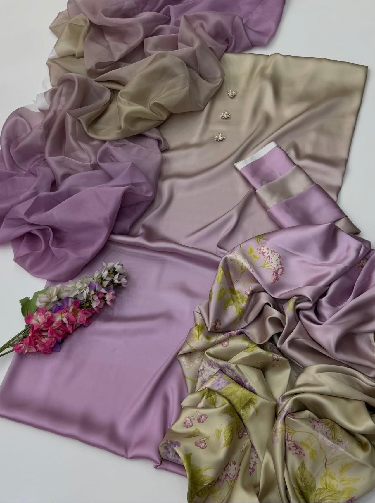 Digital Printed Silk 3pc