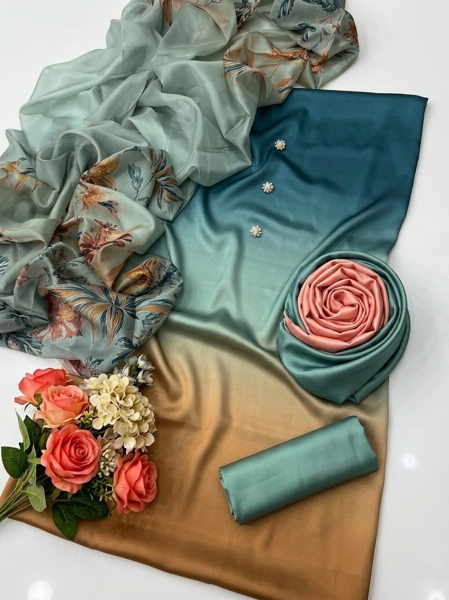 Digital Printed Silk 3pc