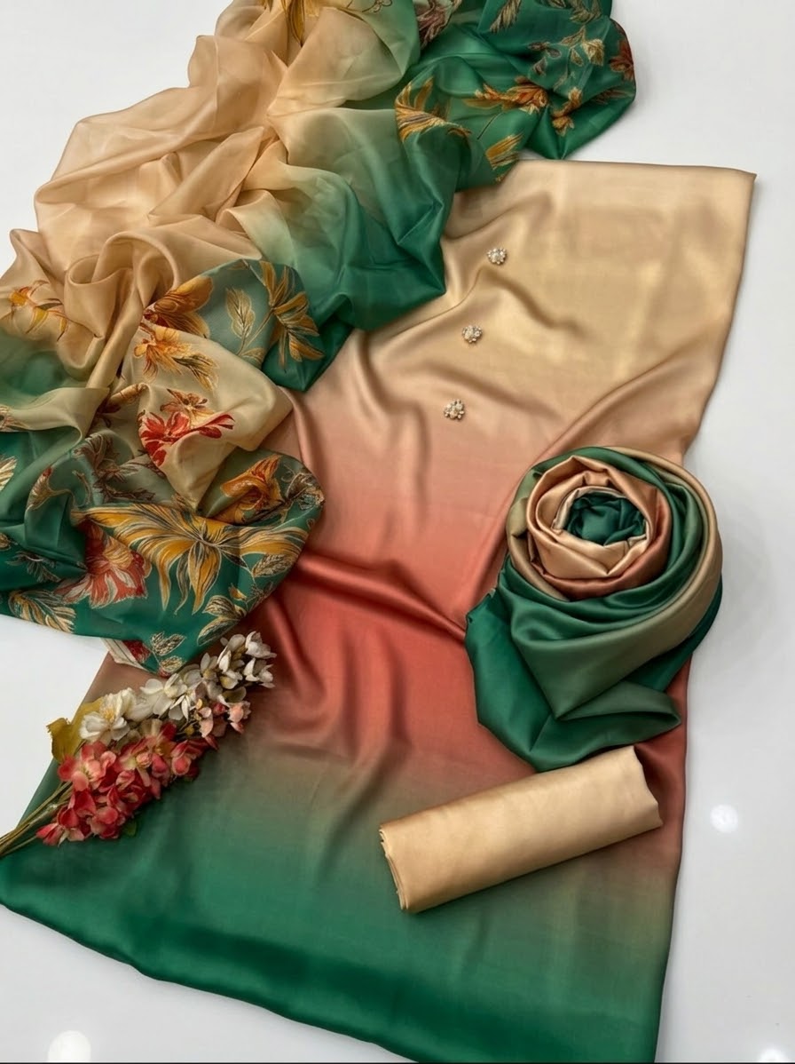 Digital Printed Silk 3pc