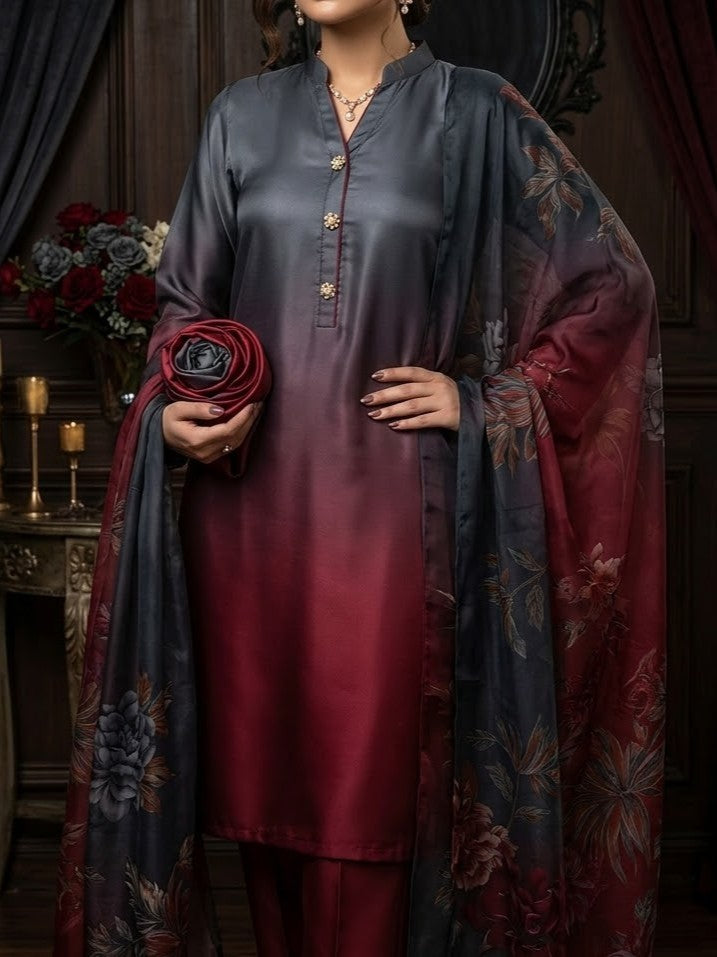 Digital Printed Silk 3pc
