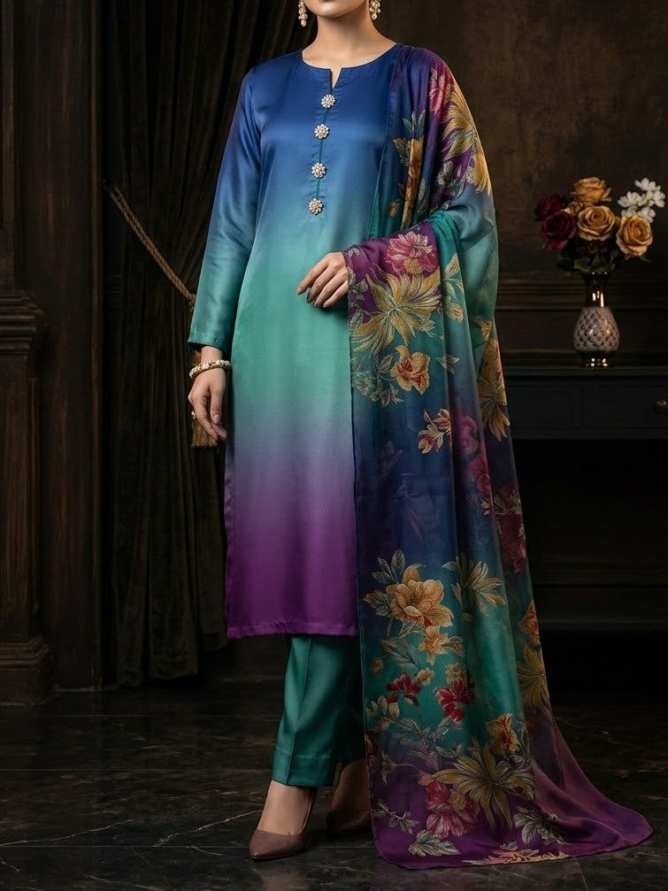 Digital Printed Silk 3pc