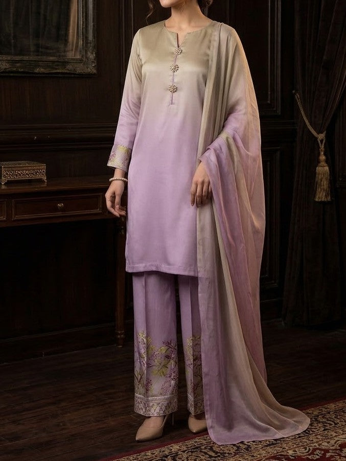 Digital Printed Silk 3pc