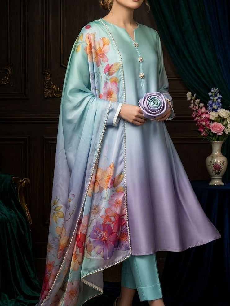 Digital Printed Silk 3pc