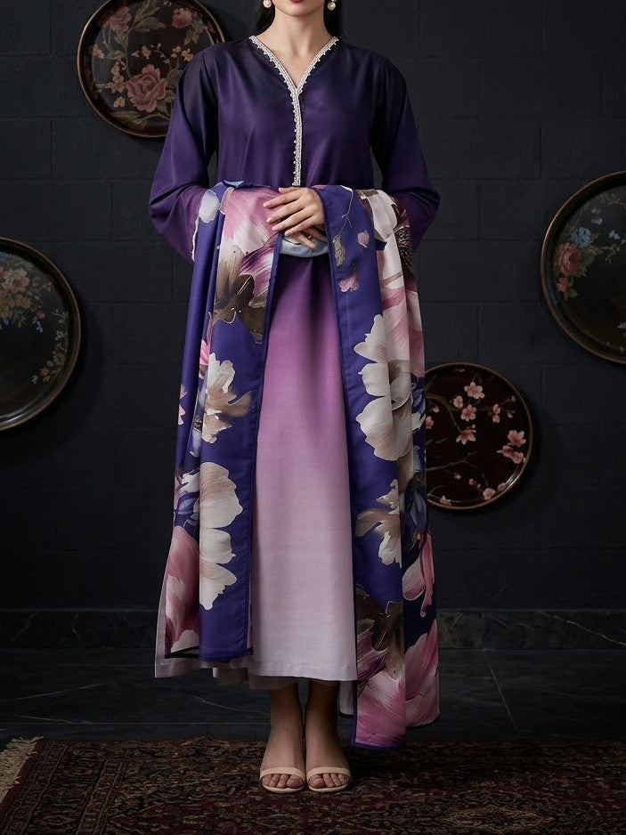 Digital Printed Silk 3pc