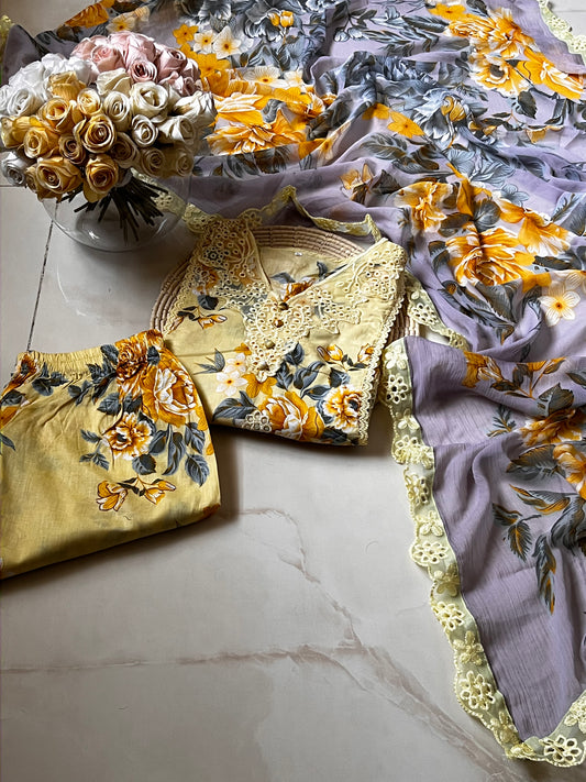 Ready-To-Wear Lawn 3pc Embroidered