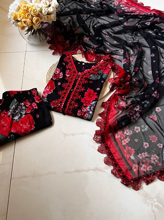 Ready-To-Wear Lawn 3pc Embroidered