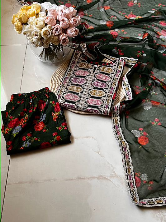 Ready-To-Wear Lawn 3pc Embroidered