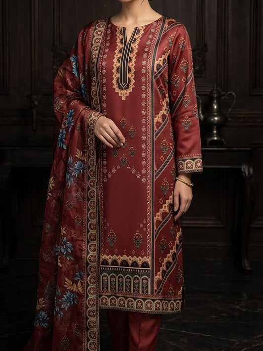 Digital Printed Silk 3pc