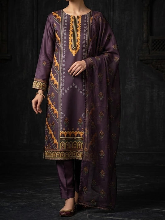 Digital Printed Silk 3pc