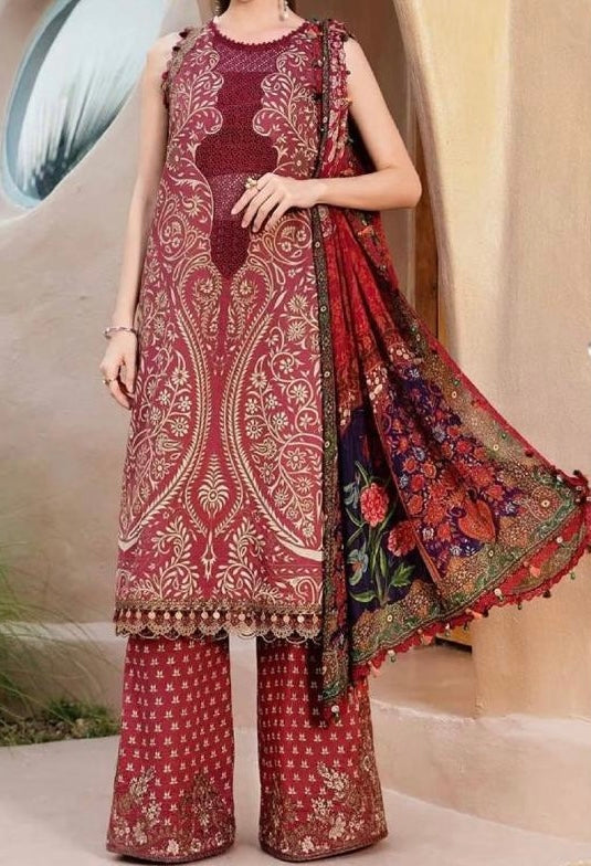 Embroidered Lawn 3pc Dress