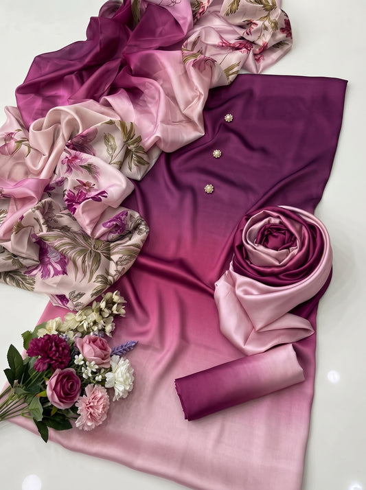 Digital Printed Silk 3pc