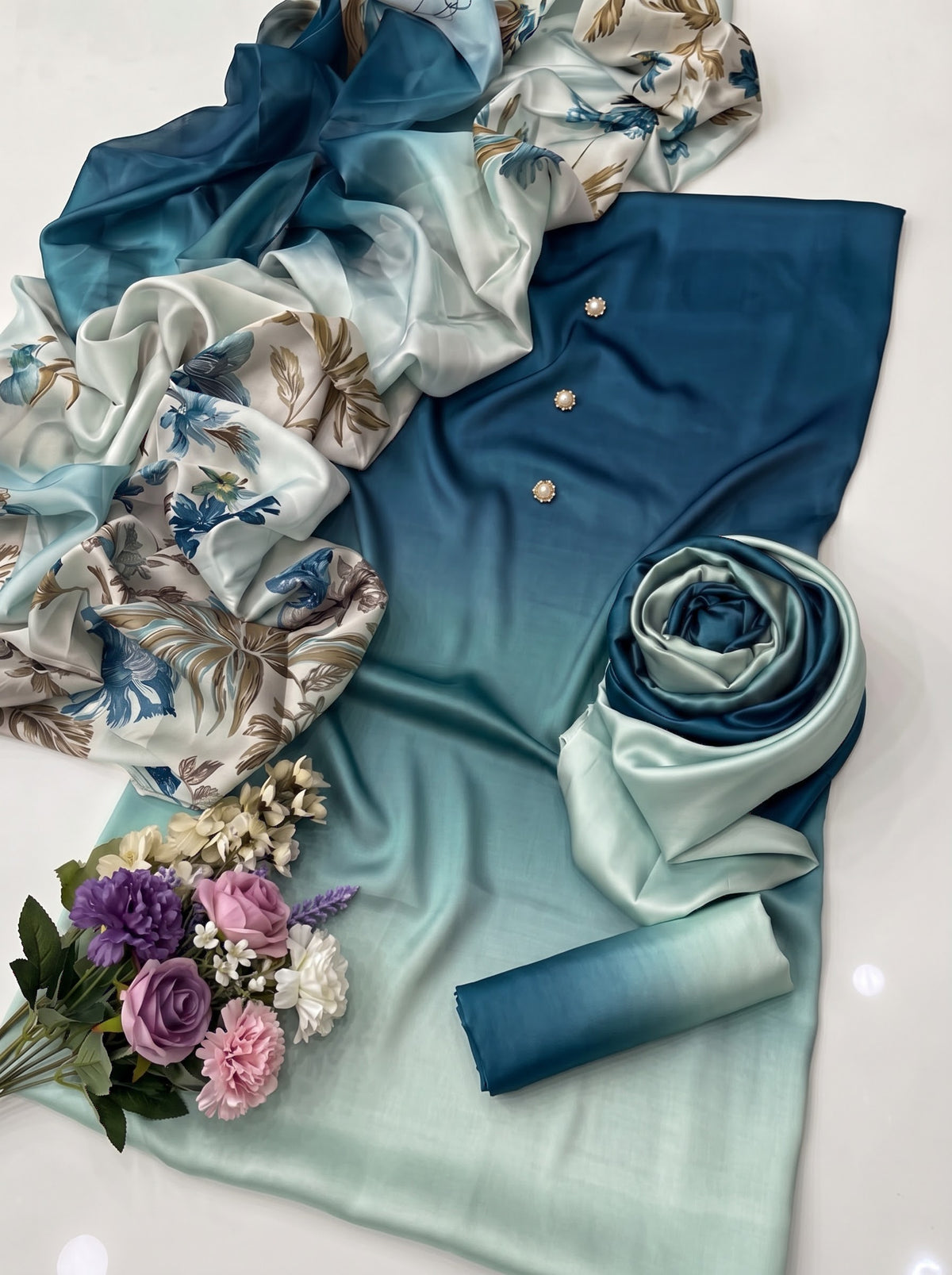 Digital Printed Silk 3pc